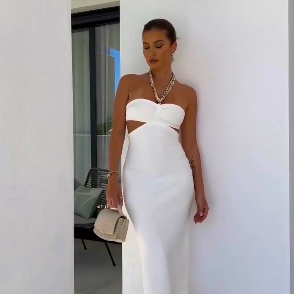 Zara Cut Out Chain Dress